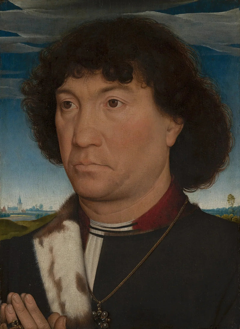 Portret van een man uit de familie Lespinette - Hans Memling