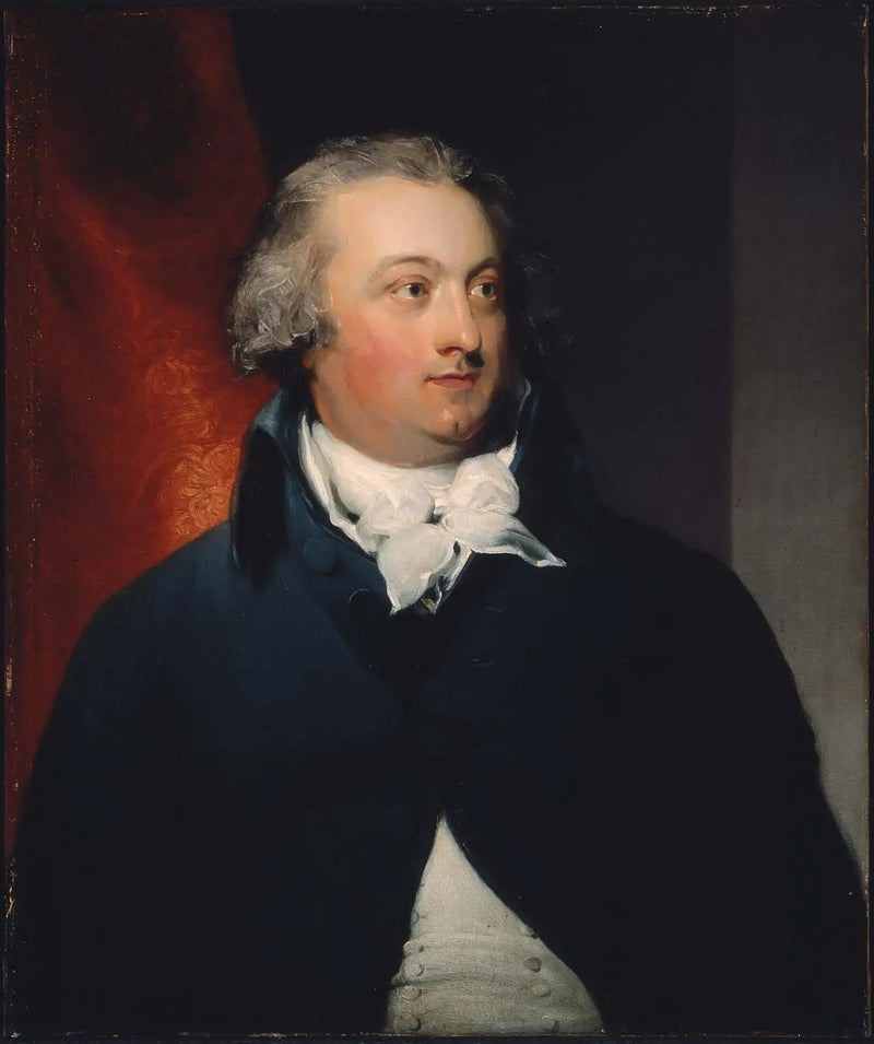 Portret van een man in een blauwe jas - Thomas Lawrence