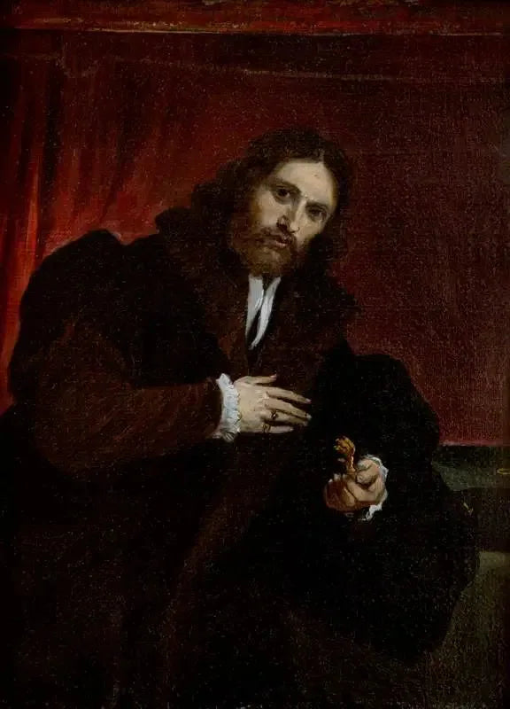 Portret van een man in een bontjas die een leeuwenklauw vasthoudt (naar Lorenzo Lotto) - David Teniers de Jonge

Source:
Portrait d'un homme en manteau de fourrure tenant une griffe de lion (d'après Lorenzo Lotto) - David Teniers le Jeune