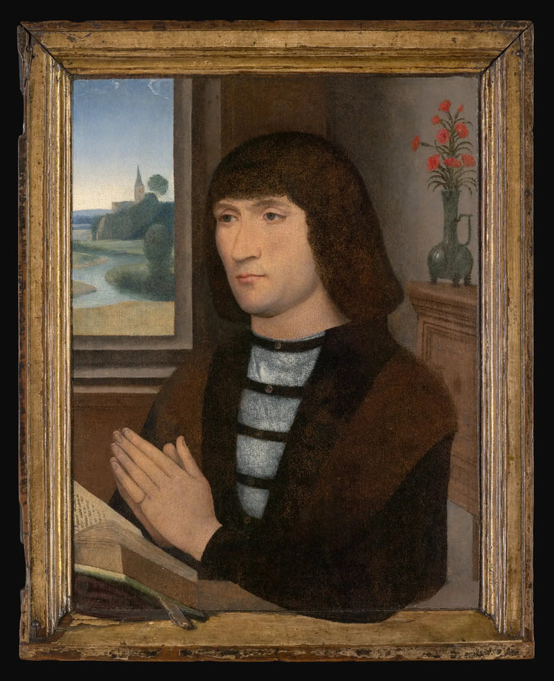 Portret van een man in gebed - Hans Memling
