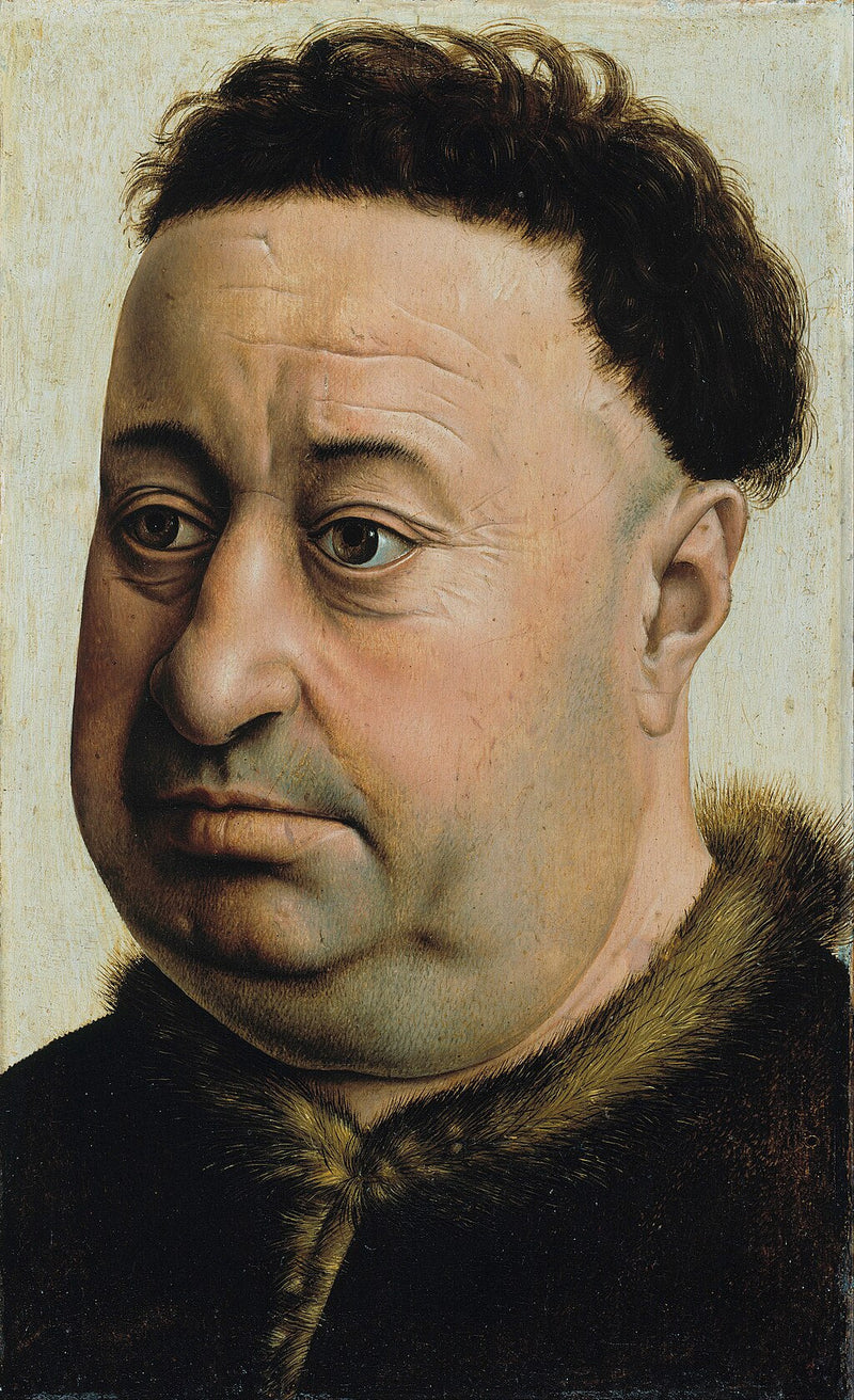 Portret van een dikke man - Robert Campin