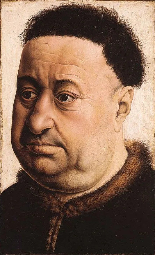Portret van een dikke man - Robert Campin