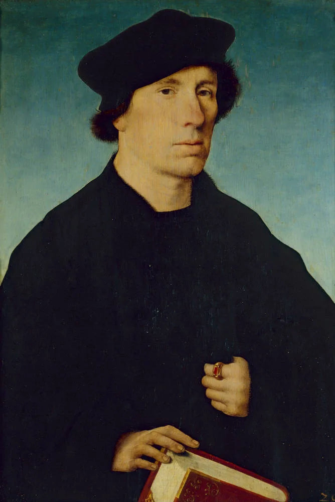 Portret van een baardloze man - Joos van Cleve