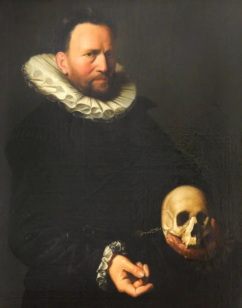 Portret van een man die een schedel vasthoudt - Frans Hals

Source:
Portrait d'un homme tenant un crâne - Frans Hals