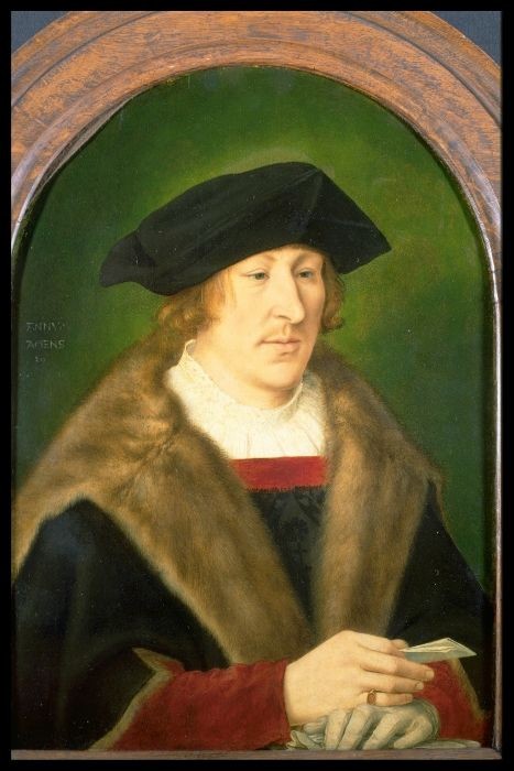 Portret van een man die een brief vasthoudt - Quentin Metsys