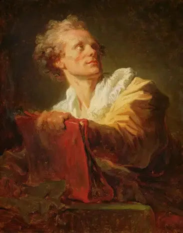 Portret van een jonge kunstenaar - Jean-Honoré Fragonard