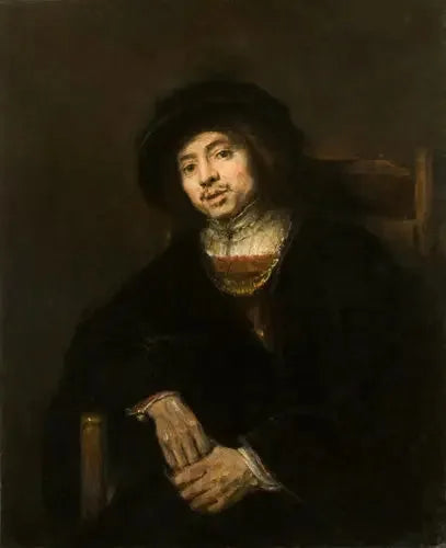 Portret van een jonge man in een fauteuil - Rembrandt