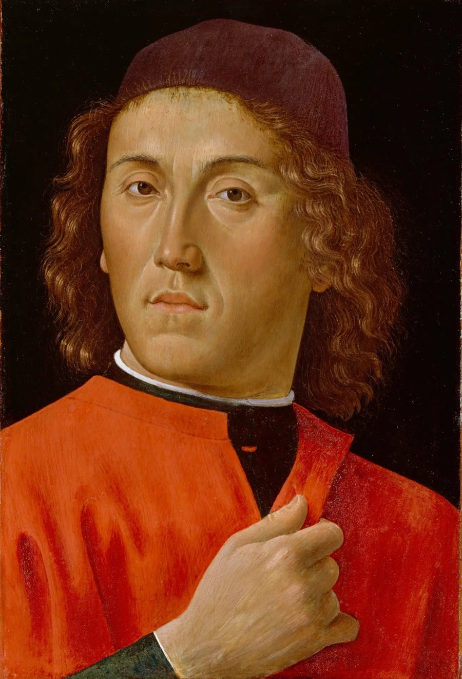 Portret van een jonge man - Domenico Ghirlandaio
