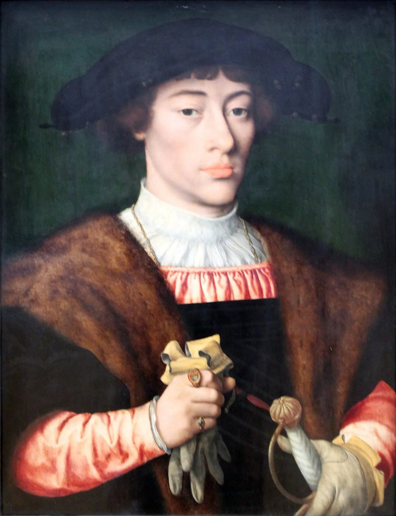 Portret van een jonge man - Joos van Cleve