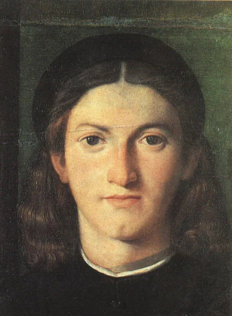 portret van een jonge man - Lorenzo Lotto
