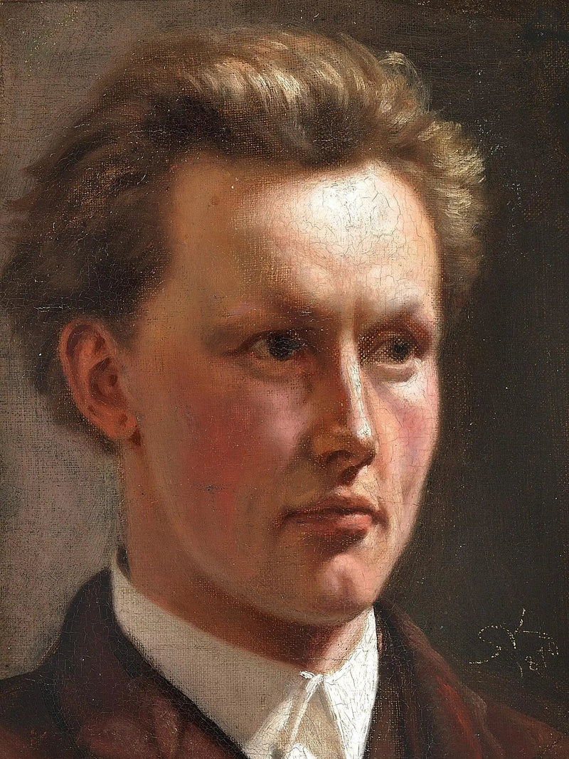 Portret van een jonge man. - Peder Severin Krøyer
