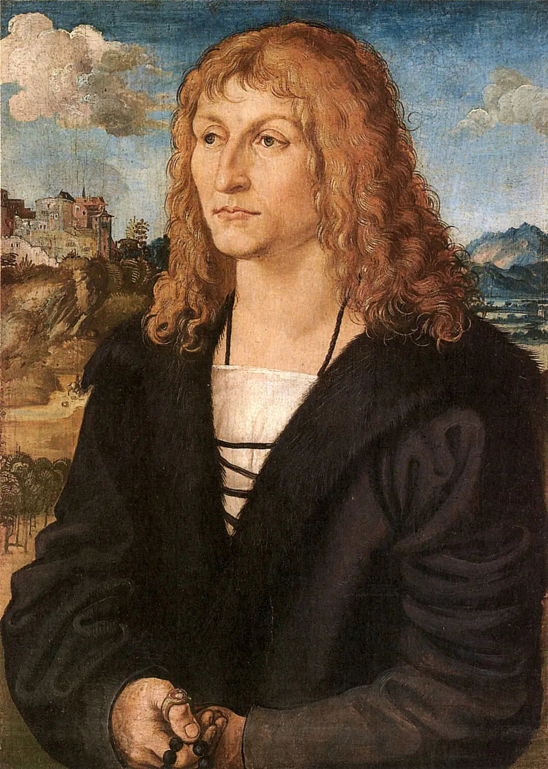 Portret van een jongeman met een strakke baard - Lucas Cranach de Oudere
