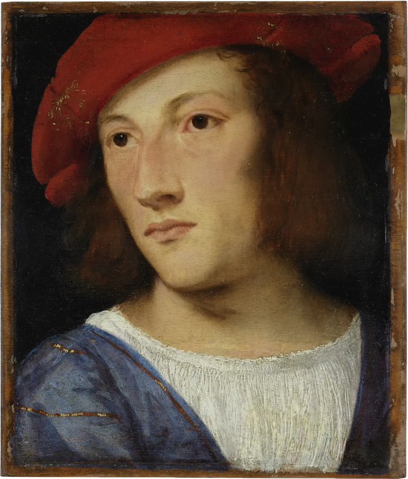 Portret van een jonge man. - Titian