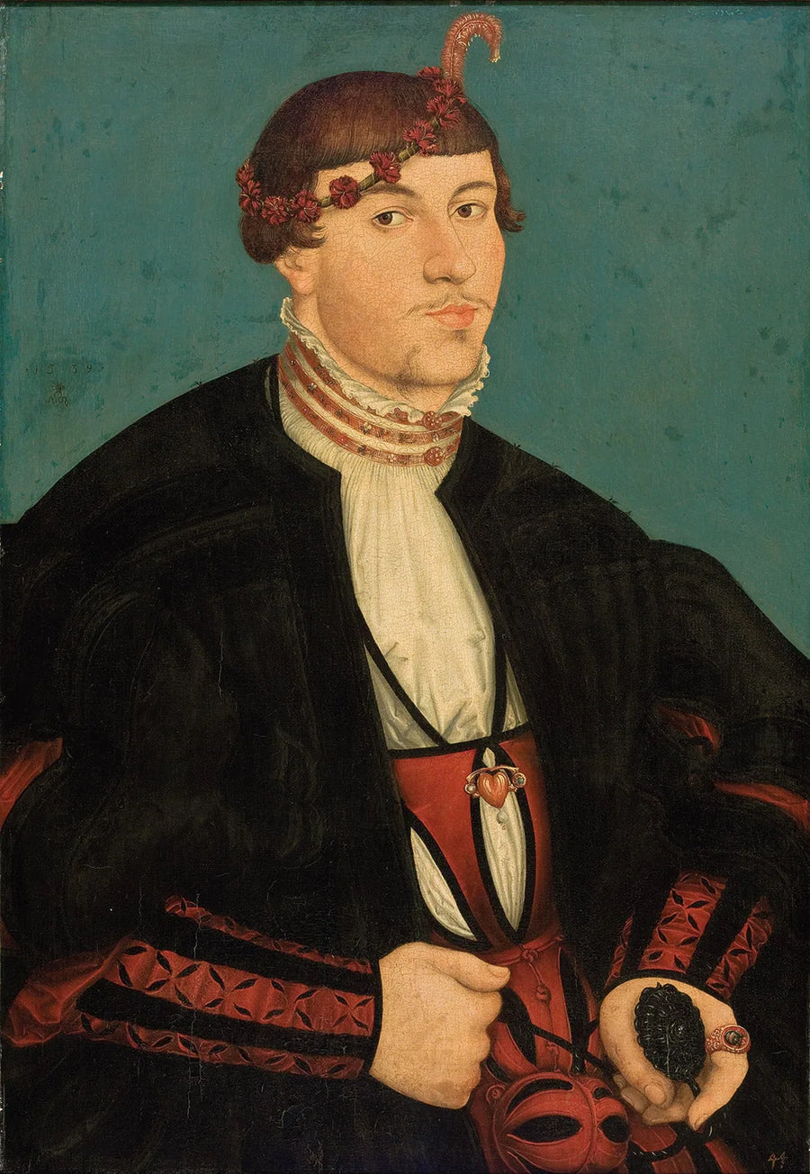 Portret van een jonge edelman uit de familie Rava - Lucas Cranach de Oudere
