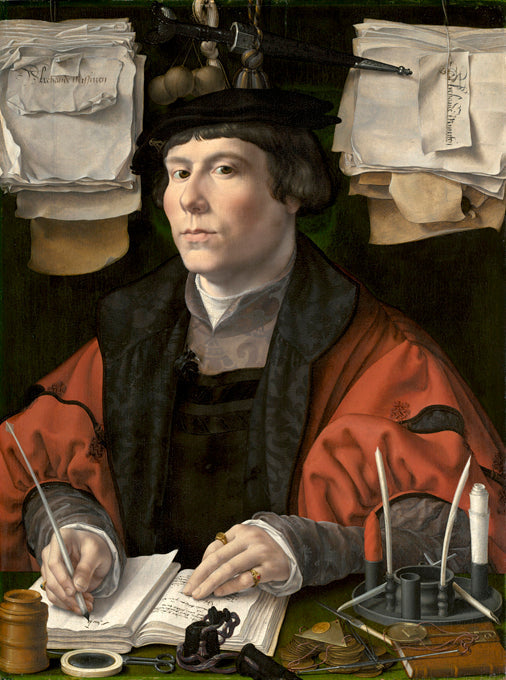 Portret van een koopman - Jan Gossaert