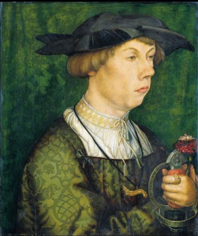 Portret van een lid van de familie Weiss uit Augsburg - Hans Holbein de Oudere