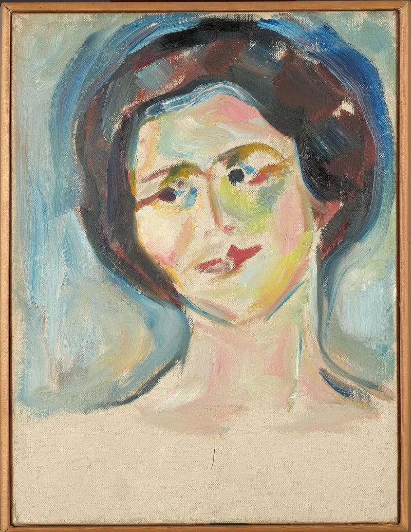 Portret van een model - Edvard Munch