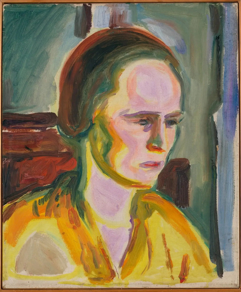 Portret van een vrouwelijk model - Edvard Munch