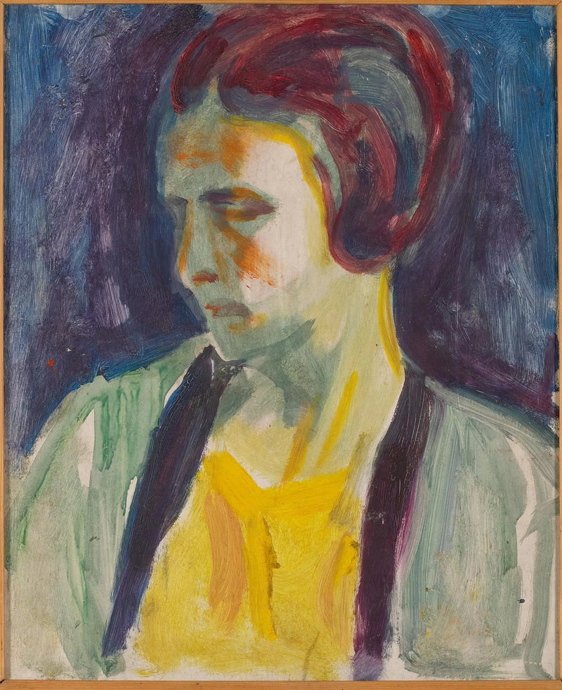 Portret van een vrouwelijk model - Edvard Munch