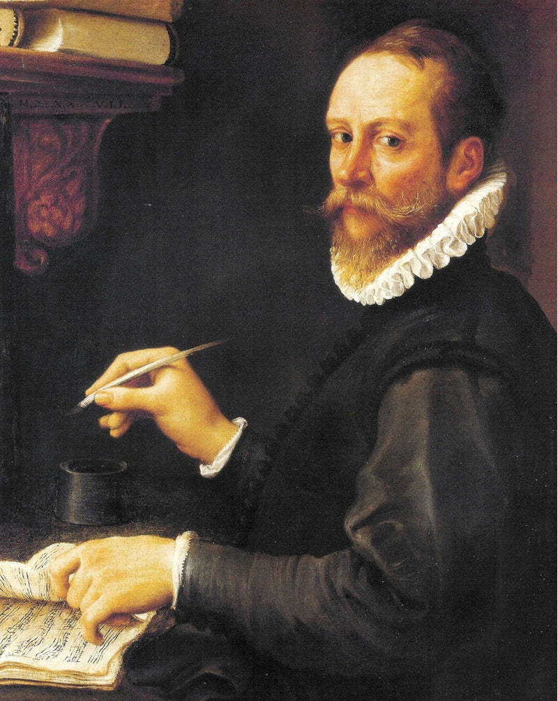 Portret van een musicus (vermoedelijk portret van Claudio Merulo) - Annibale Carracci