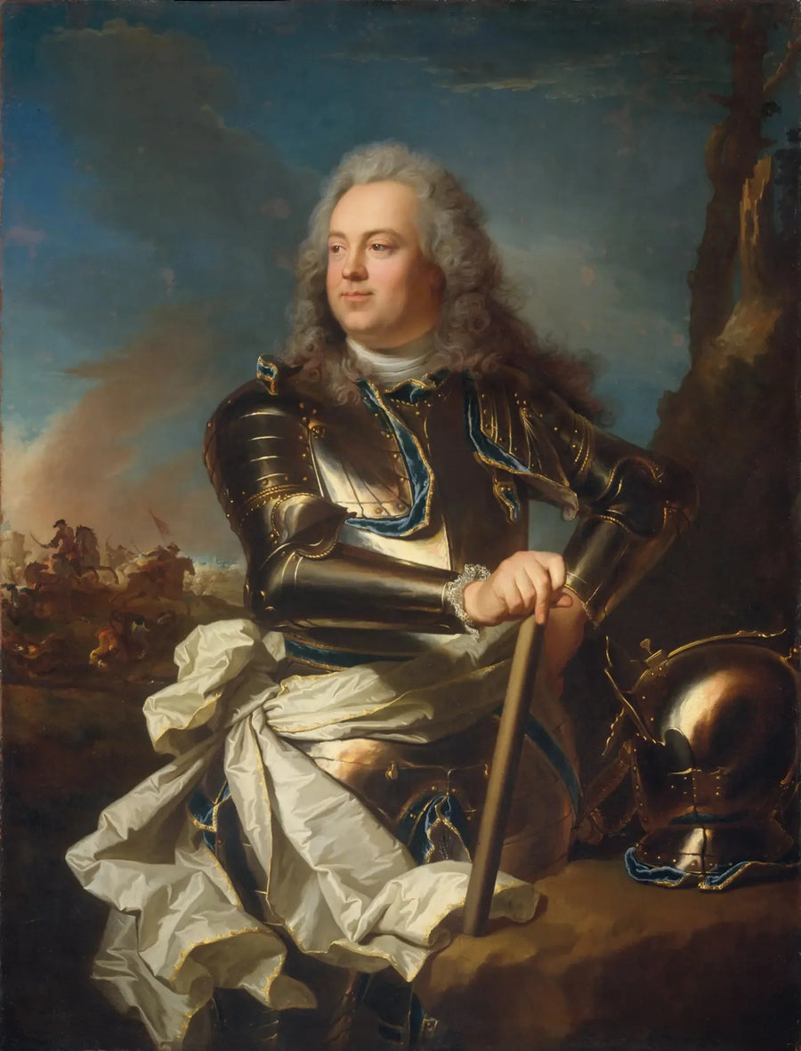 Portret van een militair officier - Hyacinthe Rigaud