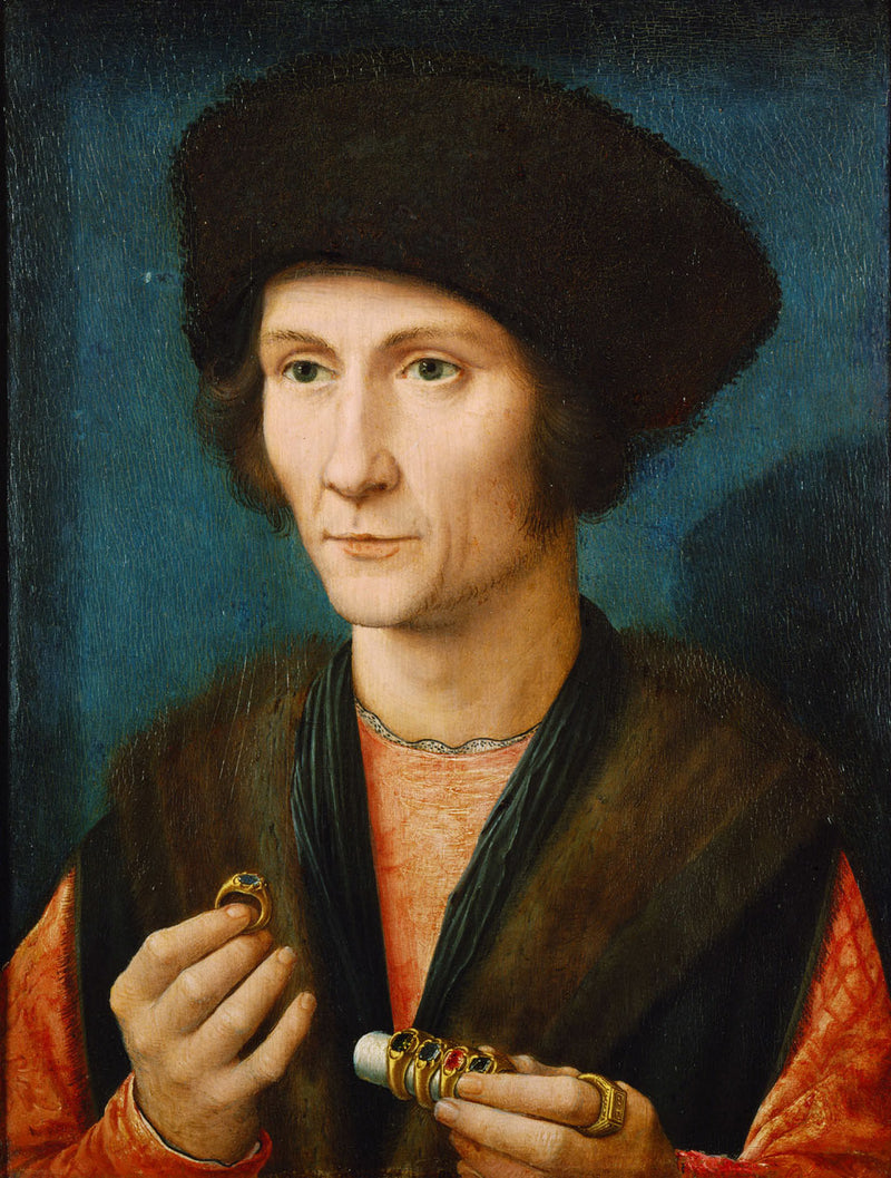 Portret van een goudsmid - Gérard David