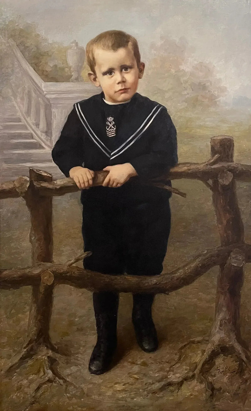 Portret van een klein jongetje - Piet Mondrian