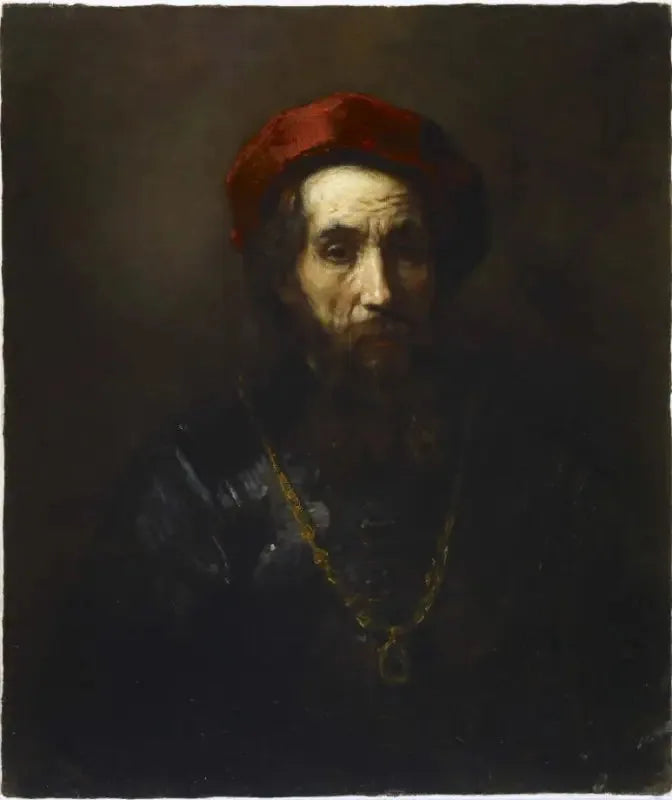 Portret van een rabbi - Rembrandt
