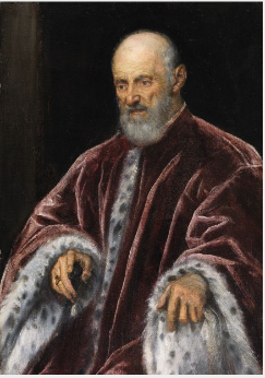 Portret van een Venetiaanse senator - Jacopo Tintoretto