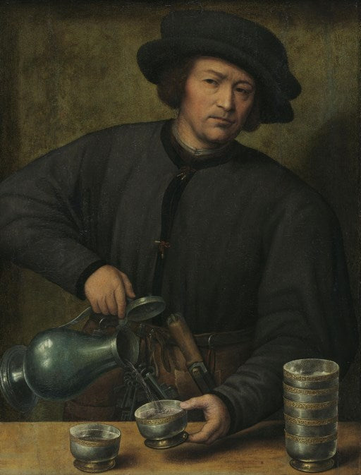 Portret van een wijnschenker - Joos van Cleve