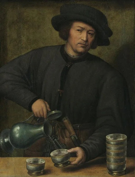 Portret van een wijnschenker - Joos van Cleve