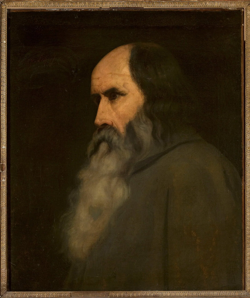 Portret van een oude man (Berthold Schwarz?) - Ary Scheffer