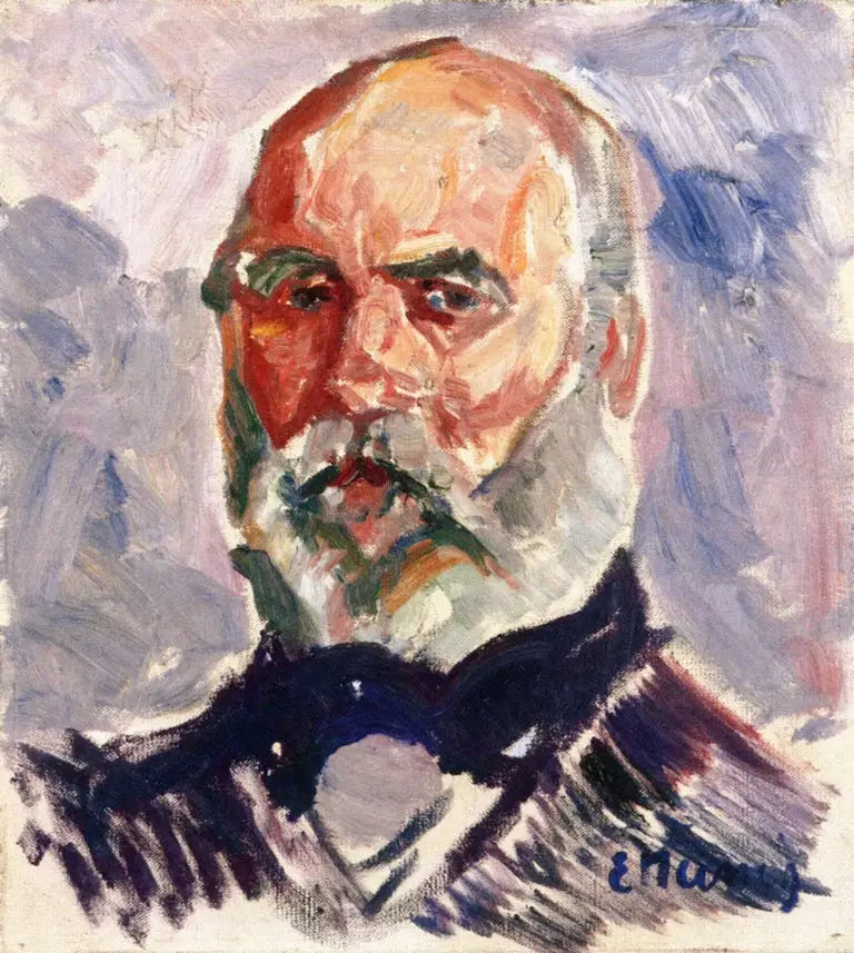Portret van een oude man - Edvard Munch