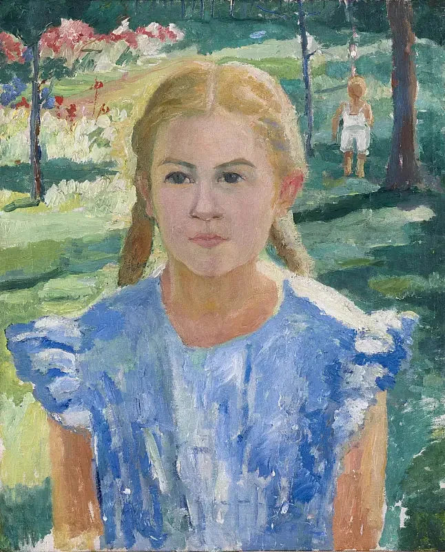 Portret van Una - Kazimir Malevich