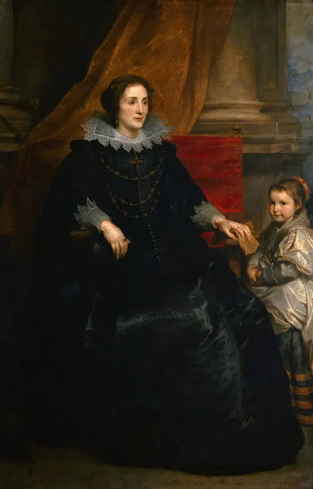 Portret van een elegante dame en haar dochter - Antoine van Dyck

Source:
Portrait d'une dame de qualité et sa fille - Antoine van Dyck