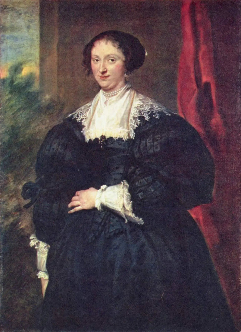 Portret van een dame in het zwart voor een rood gordijn - Antoine van Dyck

Source:
Portrait d'une dame en noir devant un rideau rouge - Antoine van Dyck