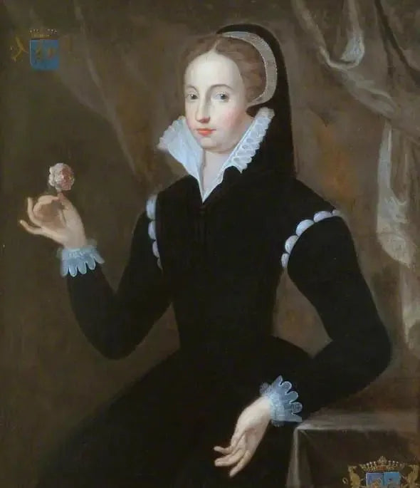 Portret van een dame in een zwarte jurk met Marie Stuart kapsel - François Clouet

Source:
Portrait d'une dame en robe noire avec coiffure Marie Stuart - François Clouet