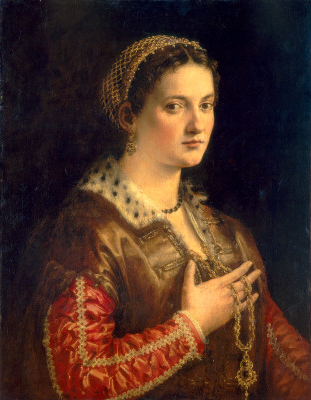 Portret van een dame - Francesco Salviati