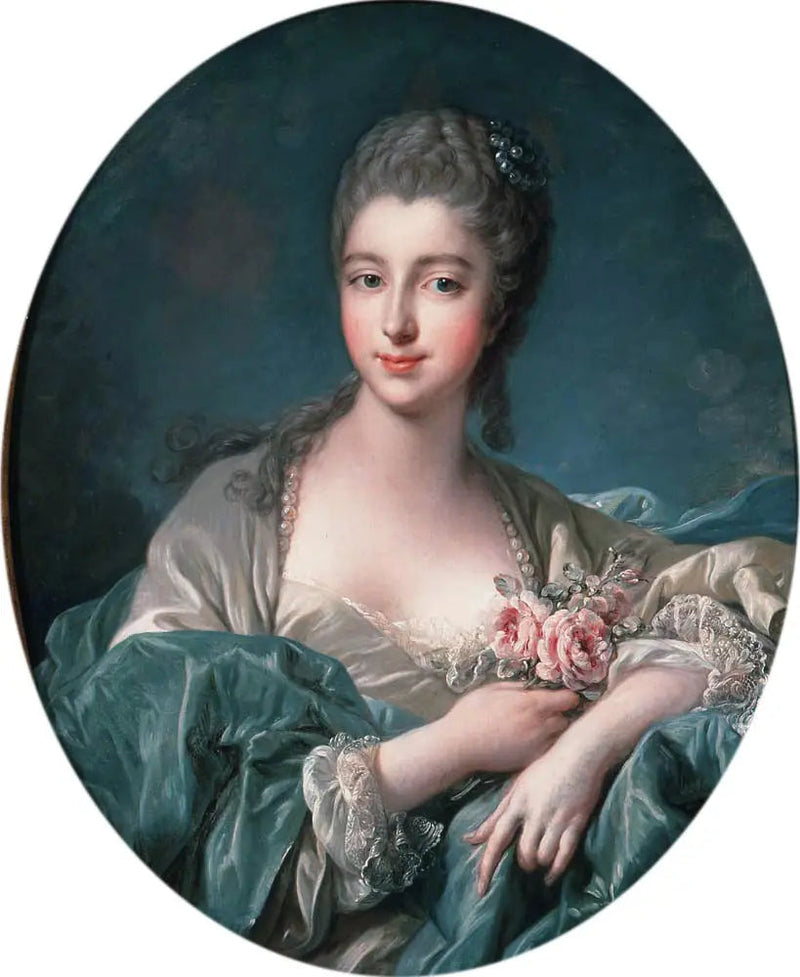 Portret van een dame - François Boucher