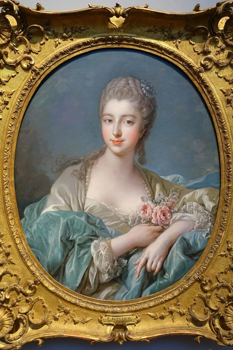 Portret van een dame - François Boucher