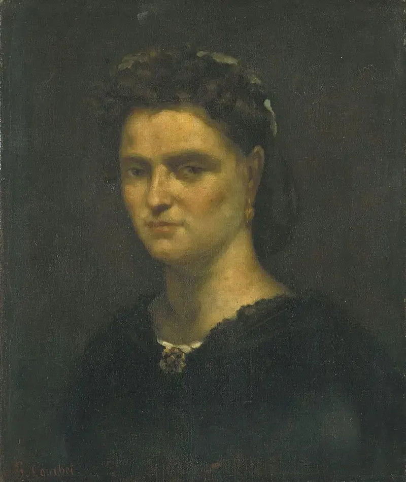 Portret van een dame - Gustave Courbet