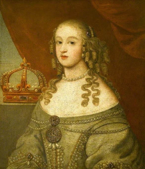 Portret van een dame (het zou de prinses Mary zijn, 1631-1660, prinses van Oranje, dochter van Karel I) - Gerrit van Honthorst