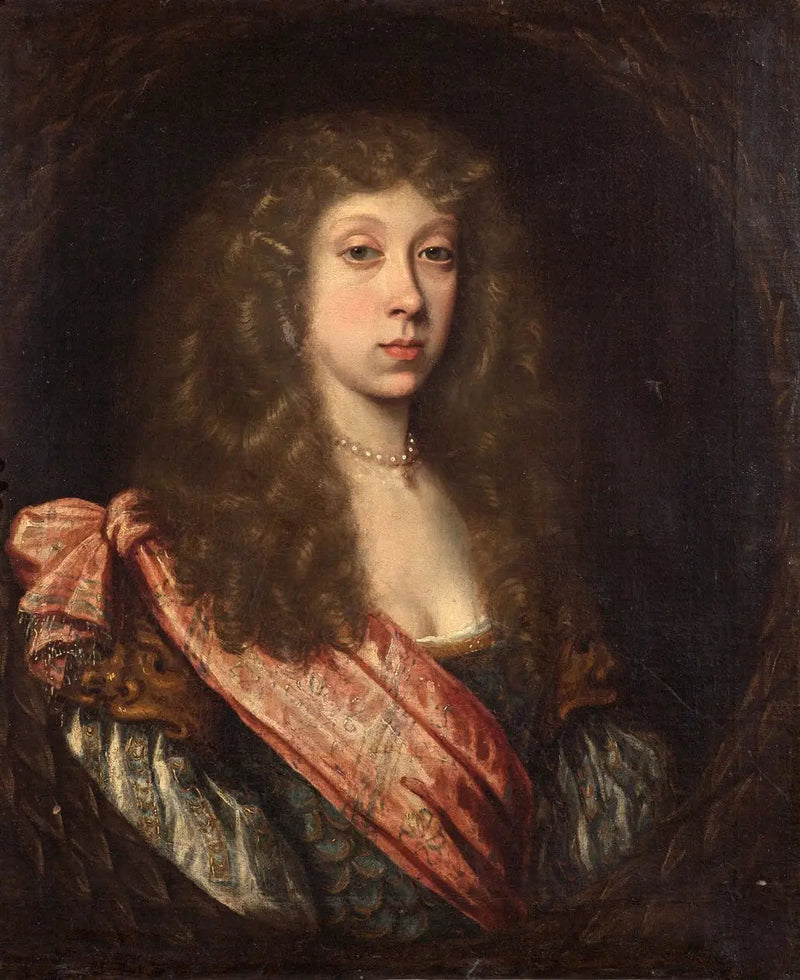 Portret van een onbekende dame in maskerkostuum - Pierre Mignard