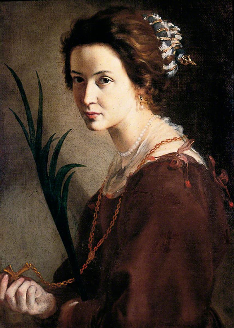 Portret van een onbekende dame als Sint Elisabeth - Alonso Cano