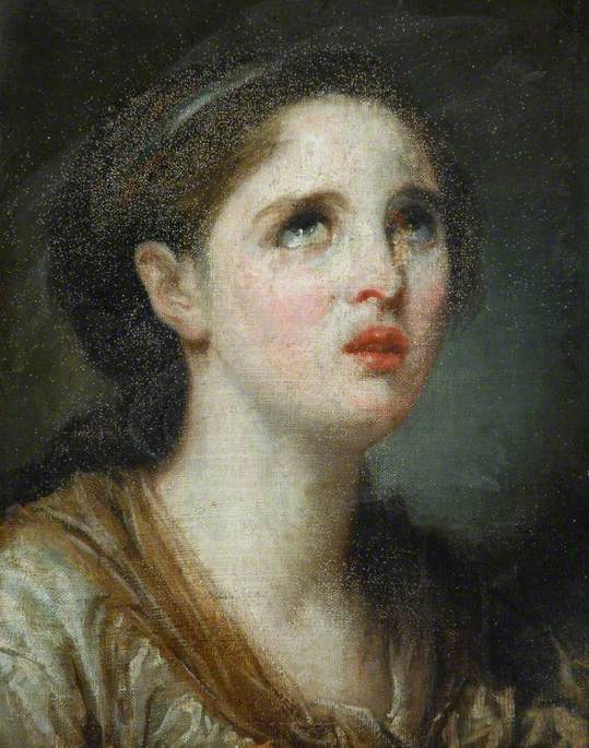 Portret van een dame - Jean-Baptiste Greuze