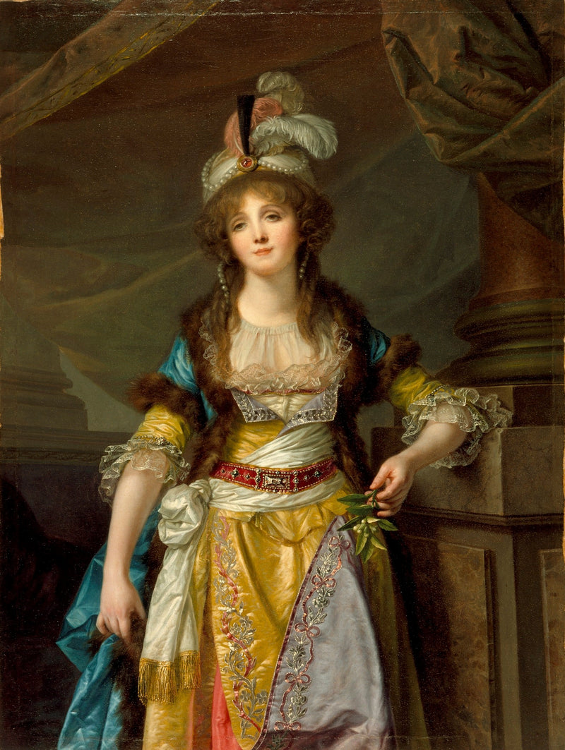 Portret van een dame - Jean-Baptiste Greuze