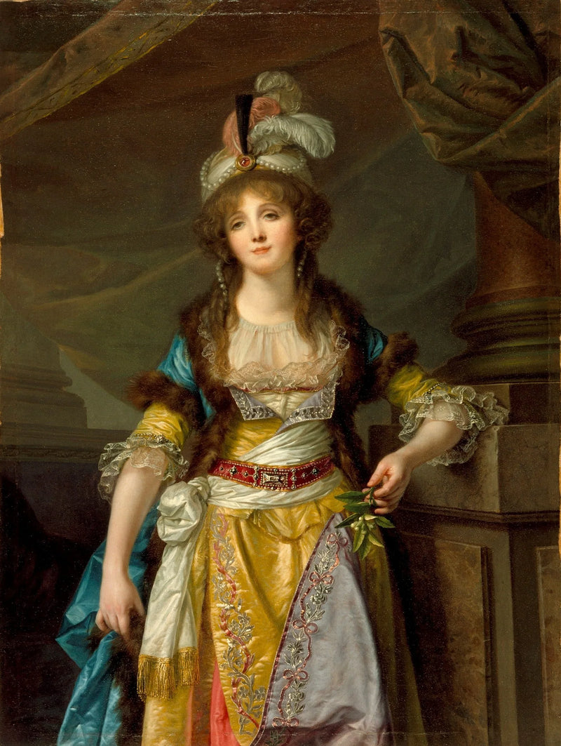 Portret van een dame - Jean-Baptiste Greuze