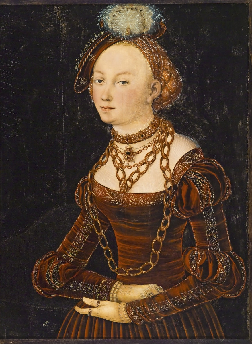 Portrait d'une dame - Lucas Cranach the Elder image 1 reproduction artisanale de tableau