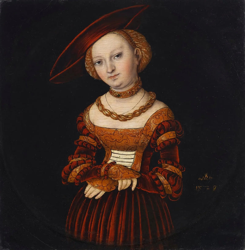 Portret van een dame - Lucas Cranach de Oudere