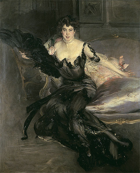 Portret van een dame, Mme Lionel Phillips - Giovanni Boldini